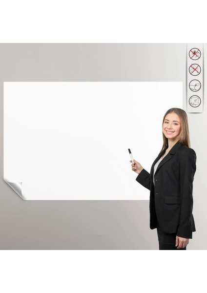 Statik Kağıt Beyaz Yaz - Sil Eko-10 Adet 100 cm x 100 cm 11