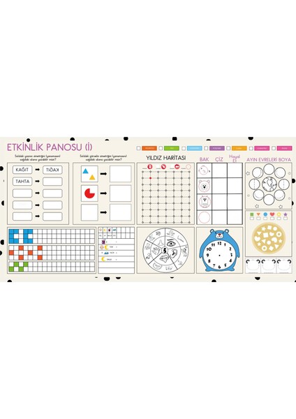 Statik Kağıt Etkinlik Panosu (I) 58 cm x 118 cm 11