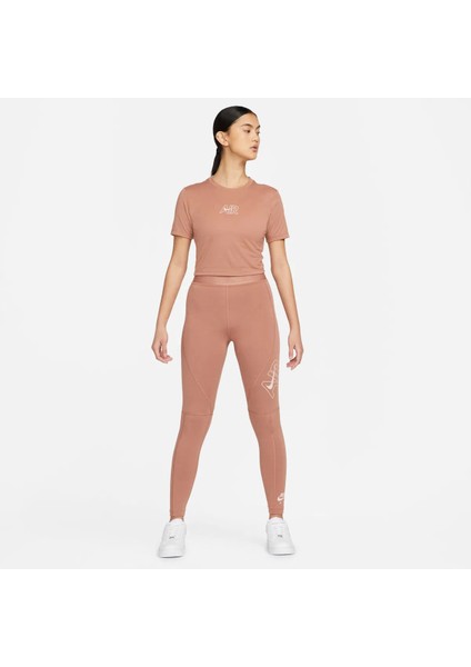 DN5852 215 Nikekadın Crop Spor T-Shirt