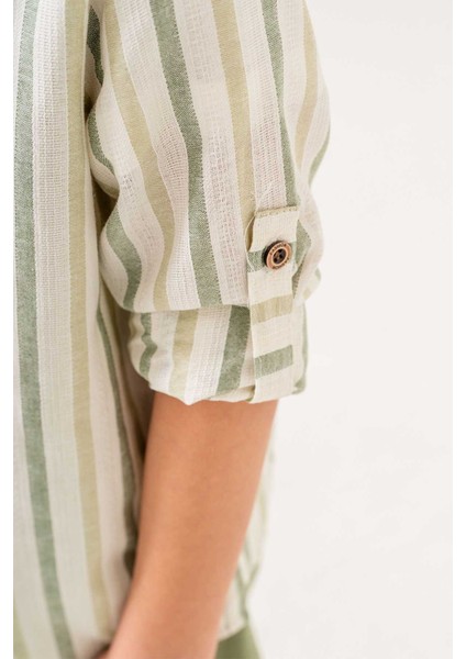 Pantolonlu & Tişörtlü Uzun Kol 3 Parça Erkek Çocuk Gömlekli Takım