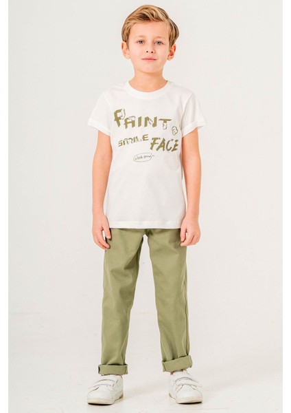 Pantolonlu & Tişörtlü Uzun Kol 3 Parça Erkek Çocuk Gömlekli Takım fiyatları