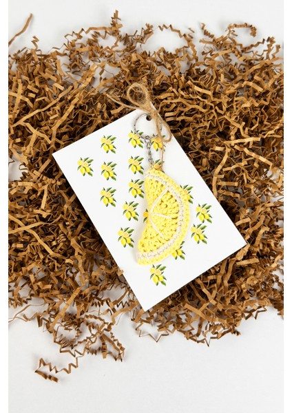 Hediyelik El Örgüsü Amigurumi Limon Şeklinde Anahtarlık Asafora fiyatları