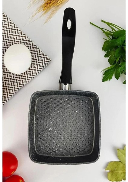 Mini Granit Sos ve Omlet Tavası – Yapışmaz Dayanıklı Pişirme Tavası (Kare, 12 Cm) fırsatları