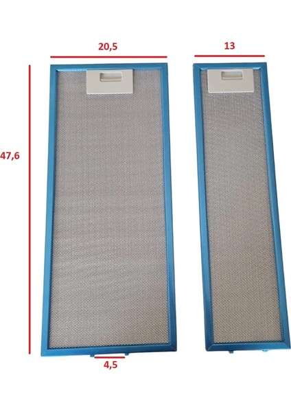 Esty 1350-1390-1190 Aspiratör Alüminyum Filtre Takımı (1 Iç-1 Dış - 2 Adet )