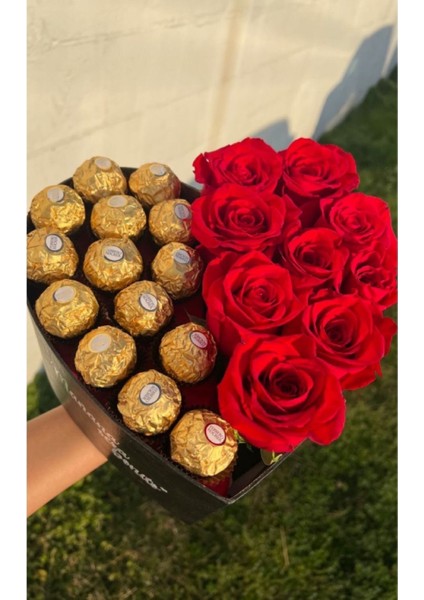 Sevgililer Günü Sevgiliye Hediye Süpriz Çikolata Kutusu Kalpli Kutu