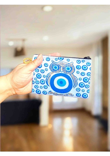 Owl Mini Makyaj Çantası, Para Çantası,ilaç Çantası