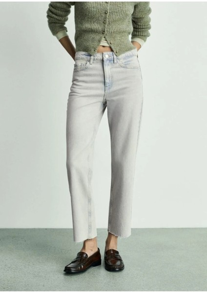 Düz Kesim Crop Jean modelleri