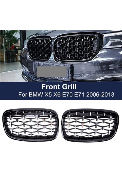 Bmw X5 E70 Diamond Ön Panjur Izgara 2006-2013 Arası Pianoblack