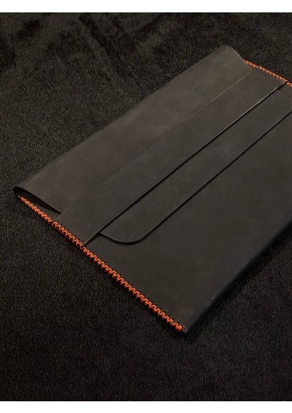 Macbook Air Çantası Füme Nubuk Deri El Dikişi Macbook Pro Kılıfı 13" 14" Seçenekli fırsatları
