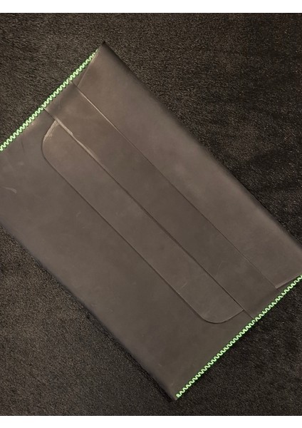 Macbook Air Çantası Füme Nubuk Deri El Dikişi Macbook Pro Kılıfı 13" 14" Seçenekli fırsatları