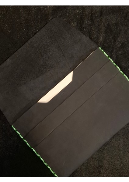 Macbook Air Çantası Füme Nubuk Deri El Dikişi Macbook Pro Kılıfı 13" 14" Seçenekli fırsatları
