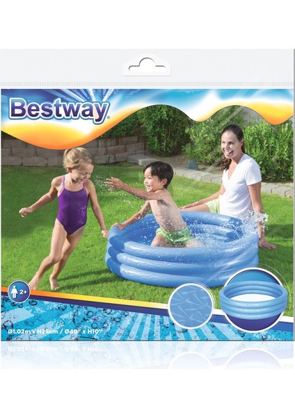 Mavi Çocuk Havuzu Şişme Havuz 102 x 25 cm Orta Boy 110 Lt fiyatları