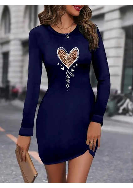 Kadın Uzun Kollu Bisiklet Yaka Kısa Viskon Iki Iplik Elbise modelleri