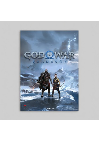 God Of War Ragnarok Game Çerçevesiz Oyun Tasarım Poster Tablo Savaş Tanrısı Kratos