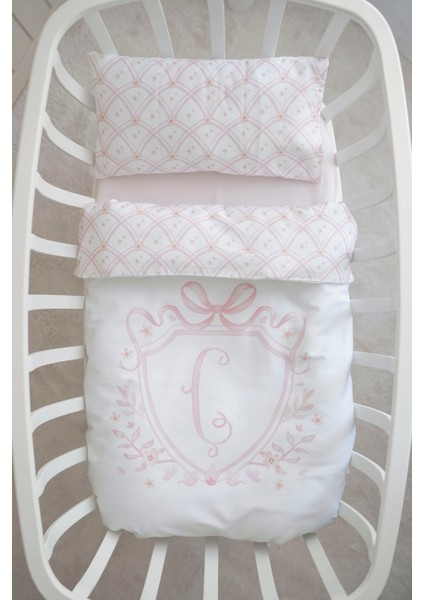 Harf Serisi Ö Harfi Anne Yanı Nevresim Seti (60X100) - Noble Serie Pembe modelleri