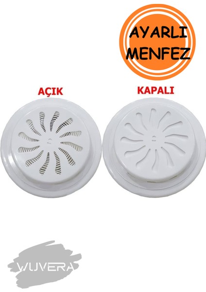 Doğalgaz Cam Menfezi Aç-Kapa Ayarlı