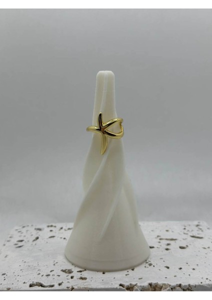 Çelik Özel Seri Pinterest Model Yüzük Gold