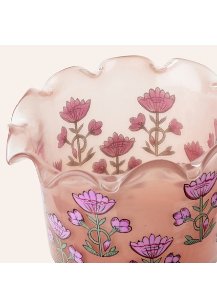 Aravalı Cam Dekoratif Kase 17X17X12 cm Pembe modelleri