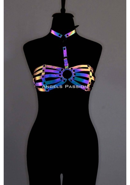 Reflektörlü Kadın Iç Giyim, Reflektörlü Sütyen Harness - 224 Blsm