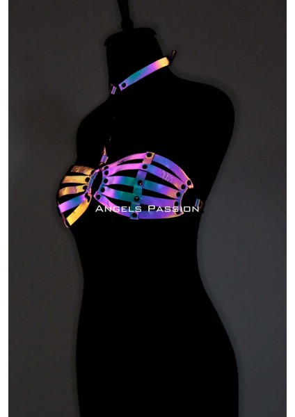 Reflektörlü Kadın Iç Giyim, Reflektörlü Sütyen Harness - 224 Blsm