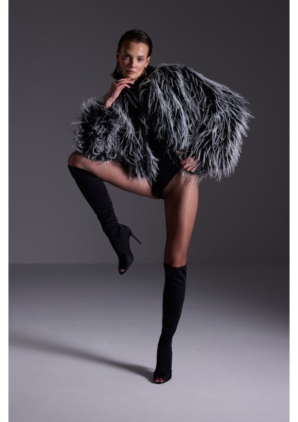 Premium Venüs Suni Kürk Kadın Mont