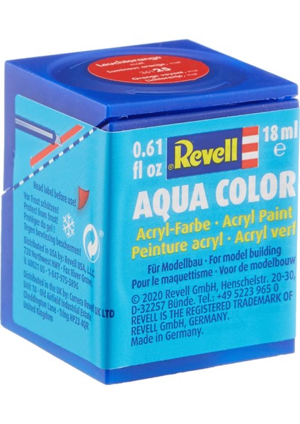 - - Su Bazlı Maket Boyası Berrak Turuncu Mat 18 ml (36125)