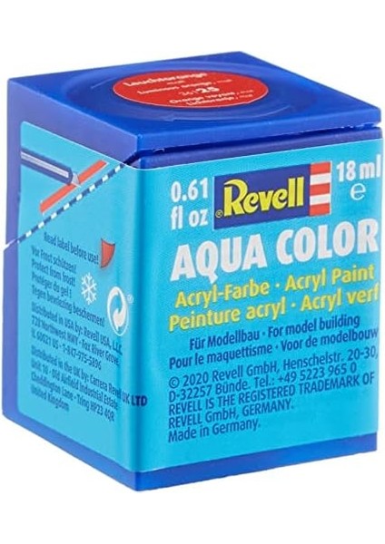 - - Su Bazlı Maket Boyası Berrak Turuncu Mat 18 ml (36125)