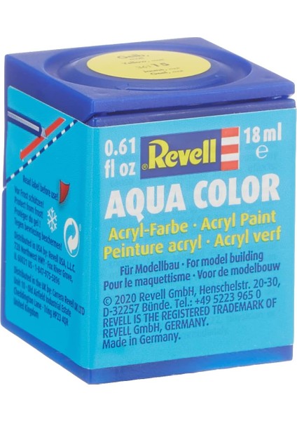 - - Su Bazlı Maket Boyası Sarı Mat 18 ml (36115)