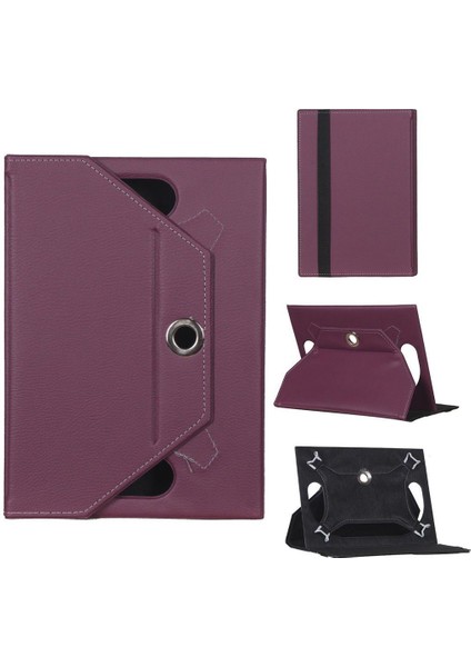 Vorcom Stab7 Uyumlu Standlı Tablet Kılıfı Mor