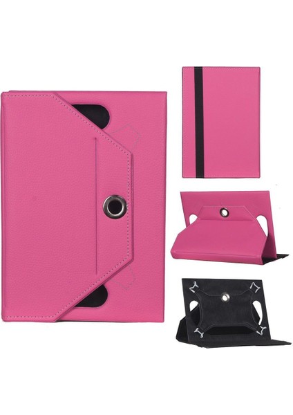 Vorcom Stab7 Uyumlu Standlı Tablet Kılıfı Pembe