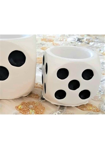 6cm Zar Saksı Silikon Kalıp K-579, Kokulu Taş Mum Reçine Sabun Alçıya Uygun