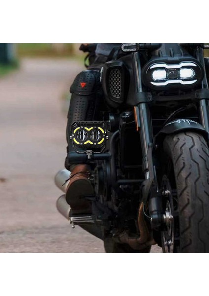 LED Drl Motosiklet Sis Farı Çakarlı Off Road 4 Mod Delici Yüksek Performans metal far seti fırsatları