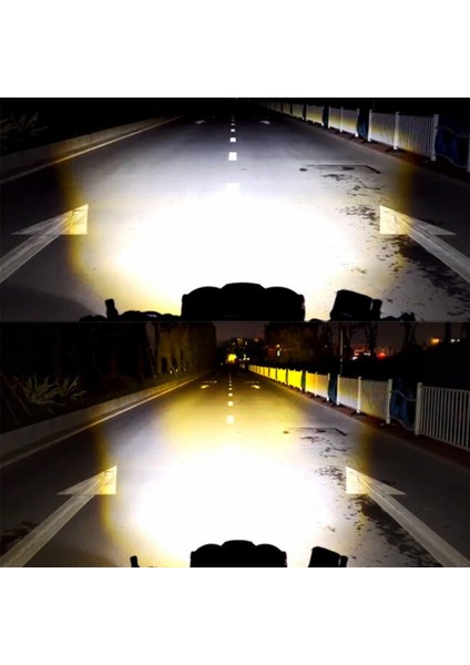 LED Drl Motosiklet Sis Farı Çakarlı Off Road 4 Mod Delici Yüksek Performans metal far seti indirimleri