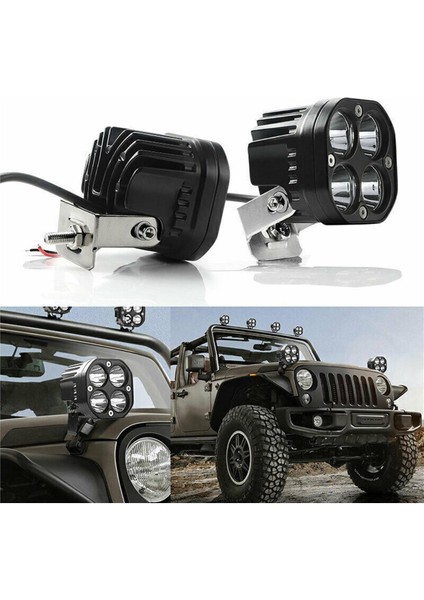 2 Adet Off Road ve Arazi Aracı 3 Inç Beyaz Renk Çalışma ve Sis Lambası fiyatları