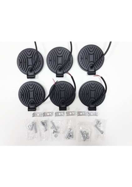 6 Adet 14 LED Yuvarlak Off Road Sis Farı Çalışma Lambası Projektör fiyatları