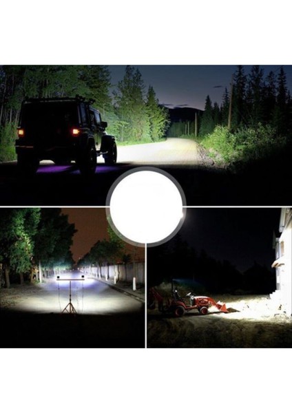 6 Adet 14 LED Yuvarlak Off Road Sis Farı Çalışma Lambası Projektör indirimleri