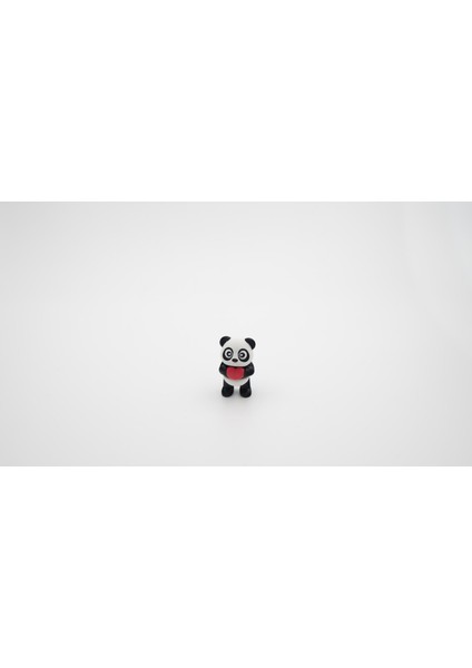 Panda Kalp Tutan 3D Hareketli Model