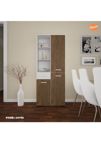 Banyo Dolabı Çok Amaçlı Dolap Mutfak Dolabı Ofis Dolabı Raflı Kapaklı fırsatları