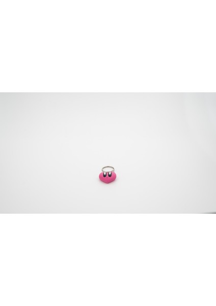 Kalp Şeklinde 3D Pembe Anahtarlık