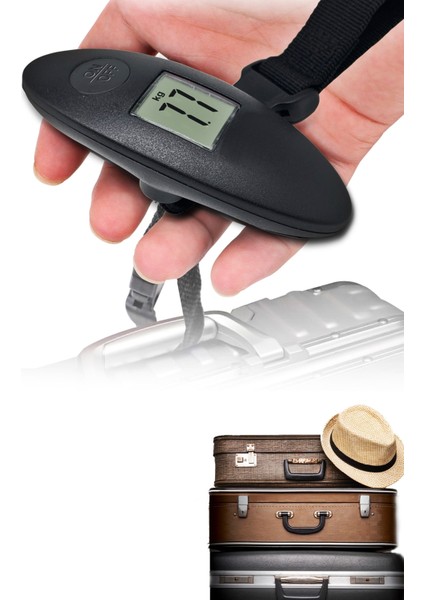 Dijital Valiz Tartısı - Bagaj Terazisi - Bavul Tartısı - El Terazisi - Çanta Tartısı - Uçak Bagaj Terazi - El Tartısı - Çanta Tartısı - El Baskülü