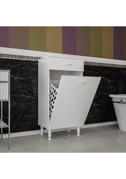 Çekmeceli ve Sepetli Banyo Dolabı modelleri