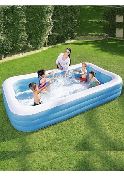 3 Halkalı Dikdörtgen Havuz 262X175X51 Cm.