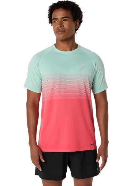 Seamless Ss Top Erkek Pembe Kısa Kollu Tshirt 2011C398-700