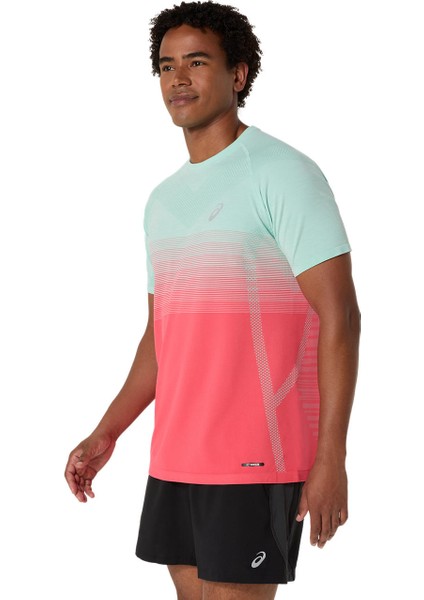 Seamless Ss Top Erkek Pembe Kısa Kollu Tshirt 2011C398-700