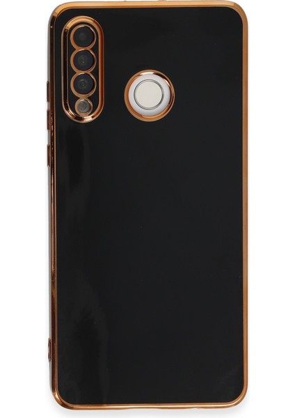 Huawei P30 Lite Kılıf Volet Silikon - Siyah 11