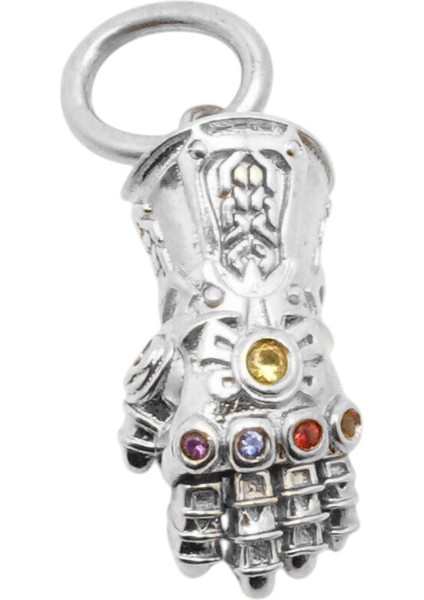 The Avengers Thanos Gümüş Sonsuzluk Eldiveni Charm | 925 Ayar Gümüş