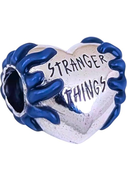 Stranger Things Kalp Charm | 925 Ayar Gümüş fiyatları