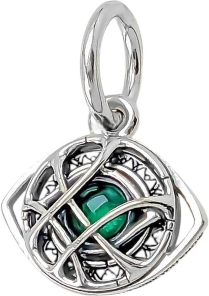 The Avengers Doktor Strange Agamotto Gözü Charm | 925 Ayar Gümüş