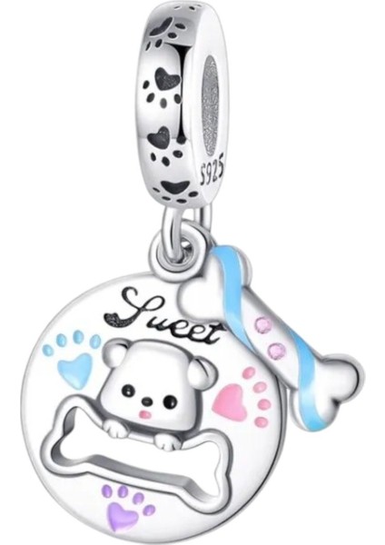 Tatlı Patiler Yavru Köpek Charm | 925 Ayar Gümüş