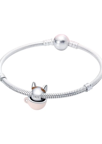 Barista French Bulldog Charm | 925 Ayar Gümüş modelleri